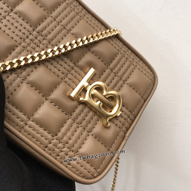 Burberry專門店新款絎縫手機包 巴寶莉Lola蘿拉收納袋鏈條小挎包 yxb1080